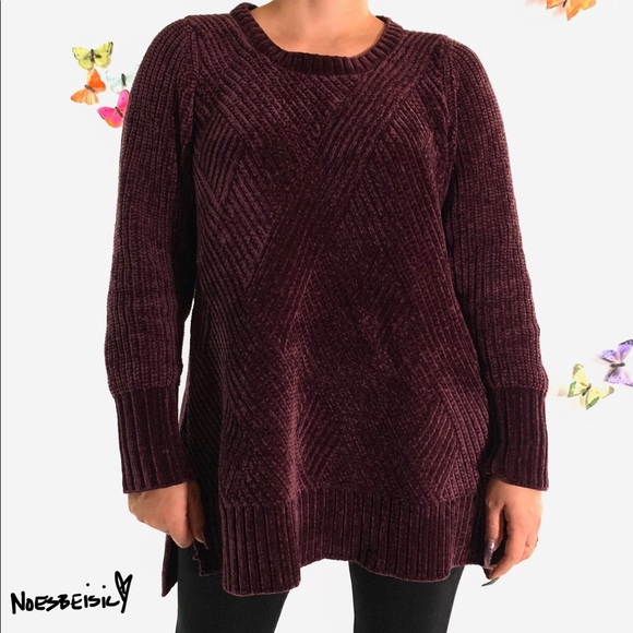 Soft Surroundings Sweaters - Soft Surroundings Chenille Cable Knit Sweater